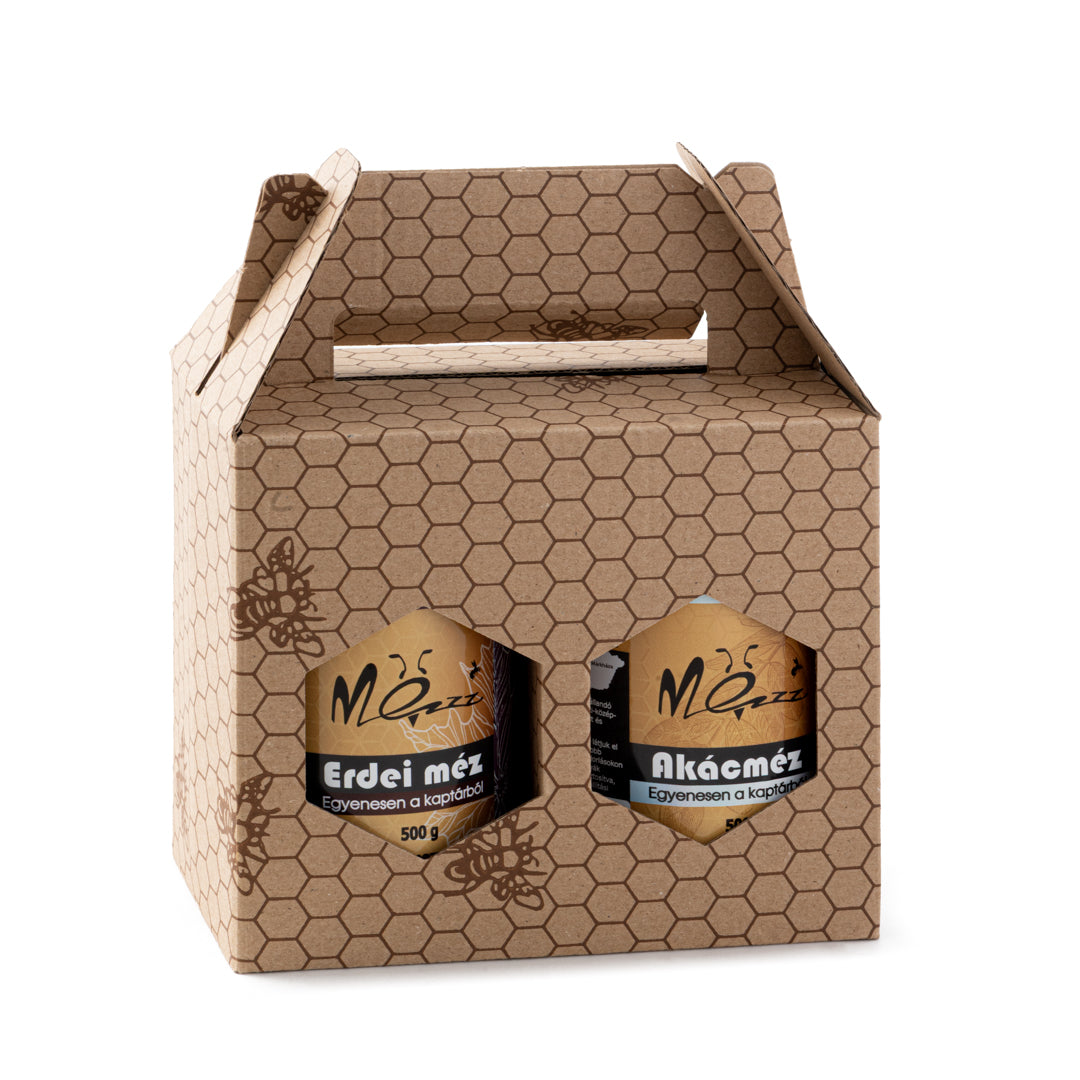 Prémium Méhsejt Mintás Ajándékdoboz – 2×500g