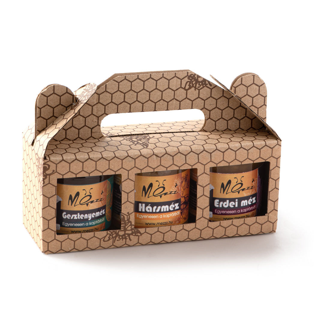 Prémium Méhsejt Mintás Ajándékdoboz – 3×170g
