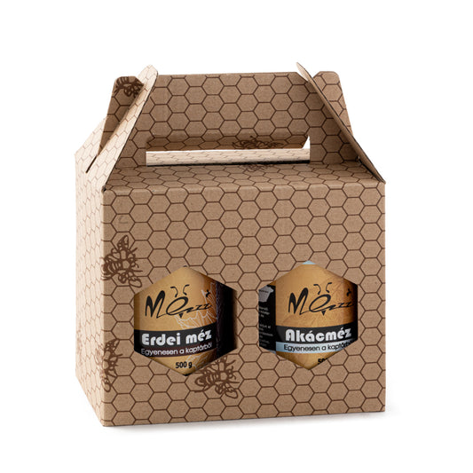 Prémium Méhsejt Mintás Ajándékdoboz – 2×500g