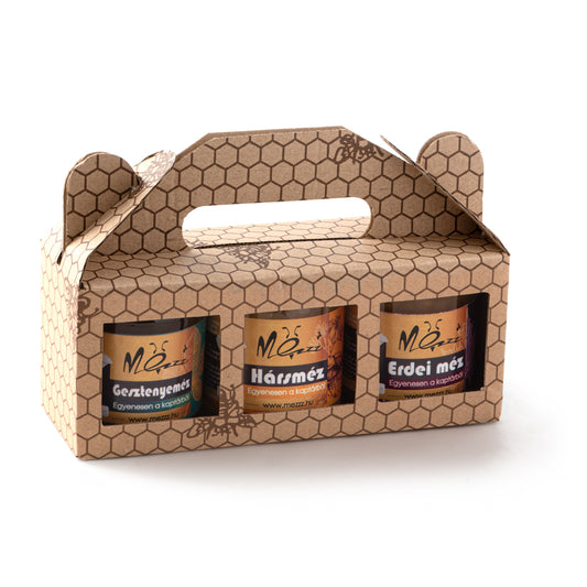 Prémium Méhsejt Mintás Ajándékdoboz – 3×170g